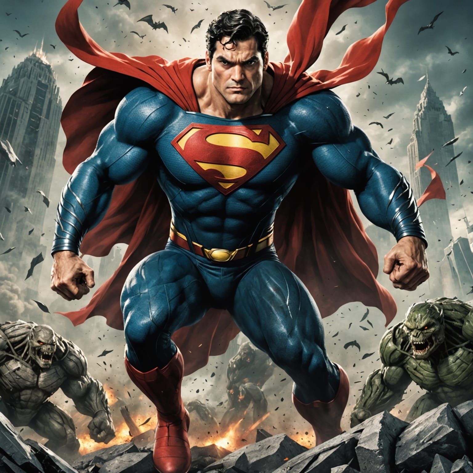 Superman Confronts Epic Foes in a Battle of Heroes and Destr...
