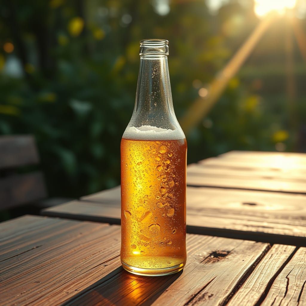 Surreal Summer Beer Scene in Dreamy, Hyper-Realistic Art