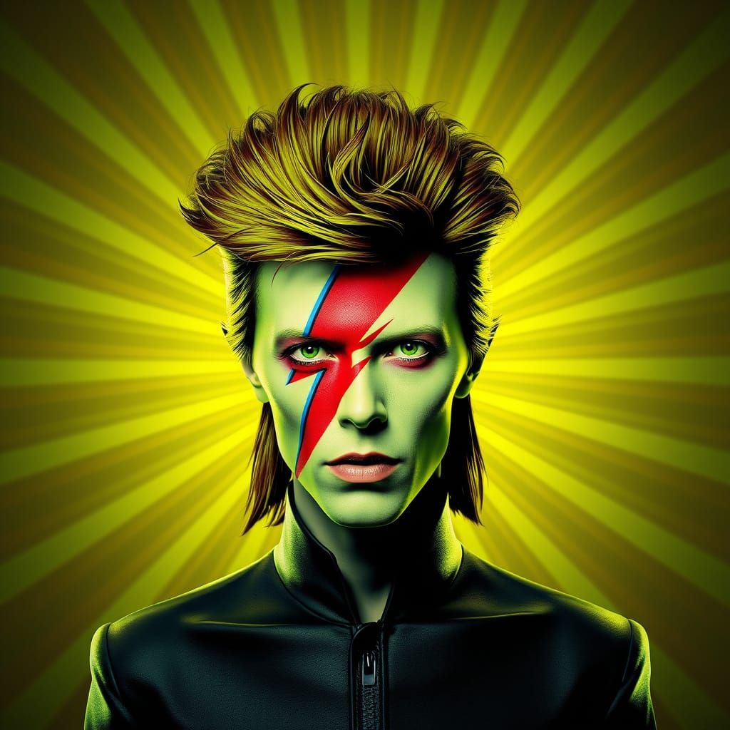 David Bowie's Ziggy Stardust Reimagined in Vibrant 3D