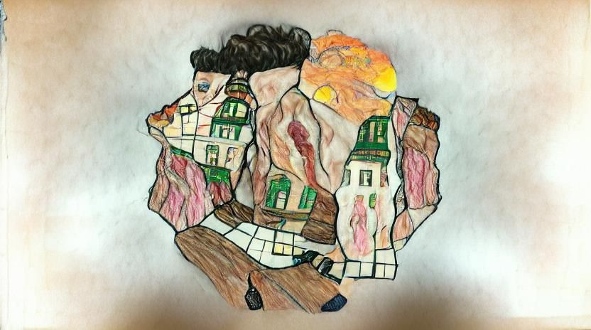 Thomas Kinkade Meets Egon Schiele: Contrasting Styles