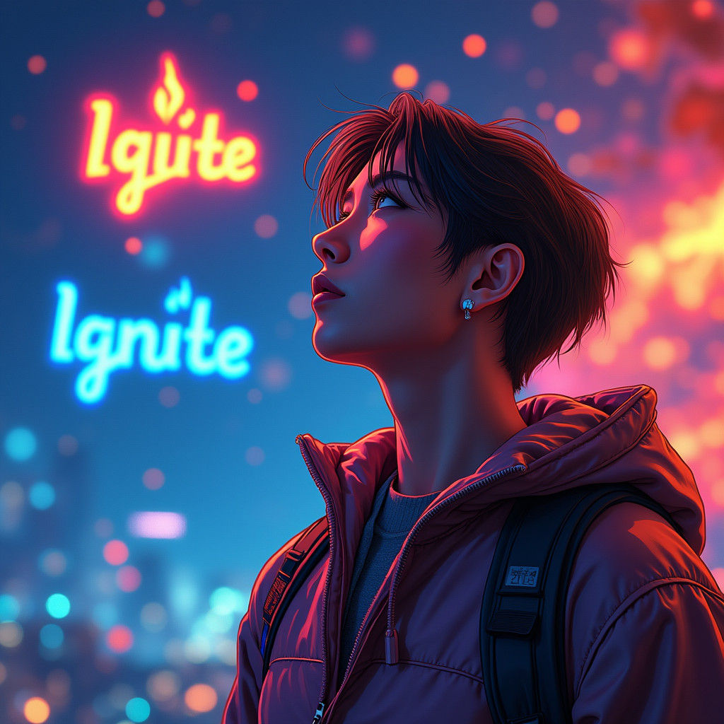 Microsoft Ignite Attendee in Hyperrealistic Splash Art