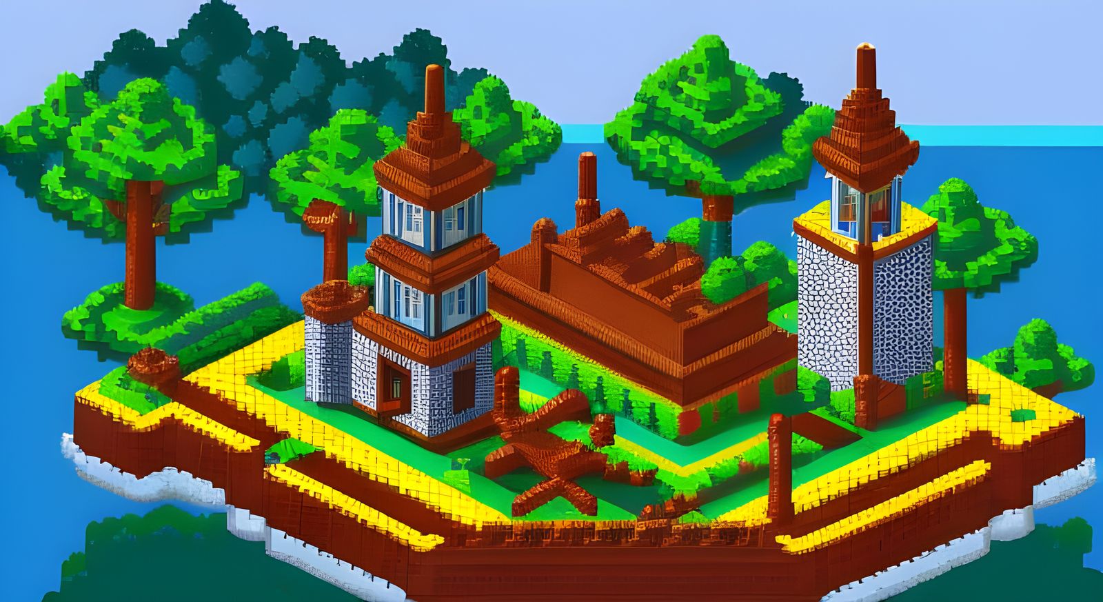 Pixel Art Medieval Castle (Continued)