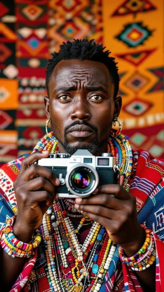 Confused Photographer in Maasai Attire
