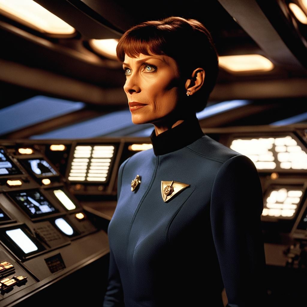 T'Pol on the Bridge: A Cinematic Portrait