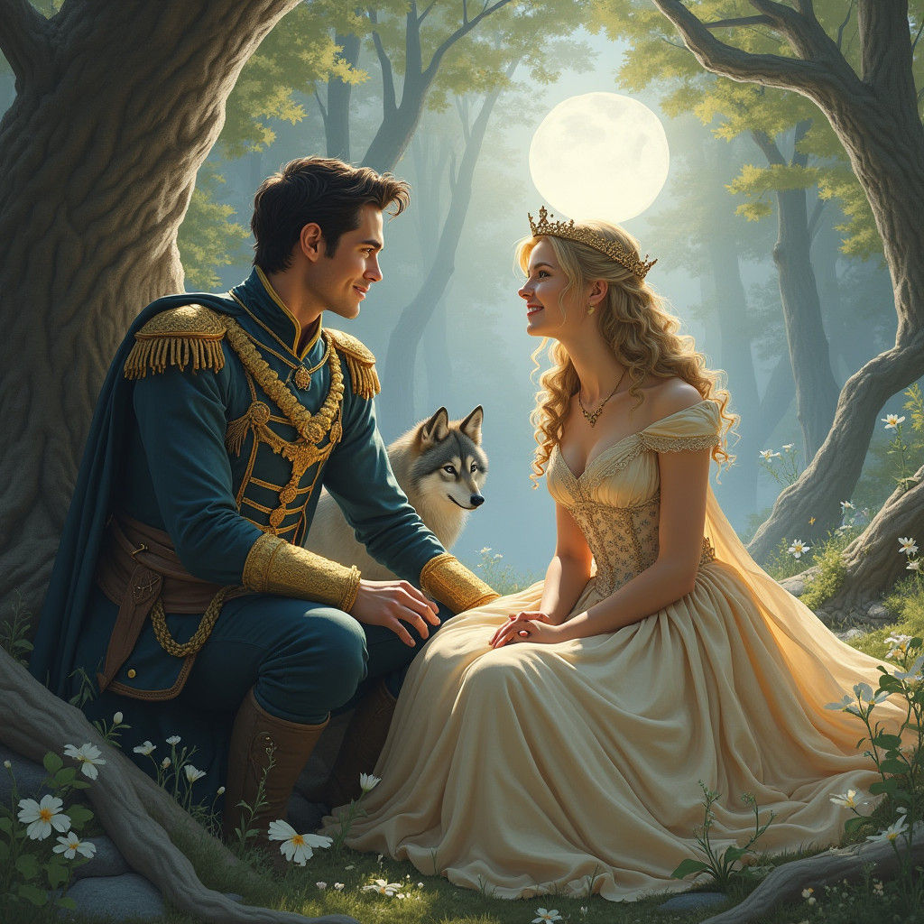 Enchanting Fairy Tale Scene in John Bauer Style