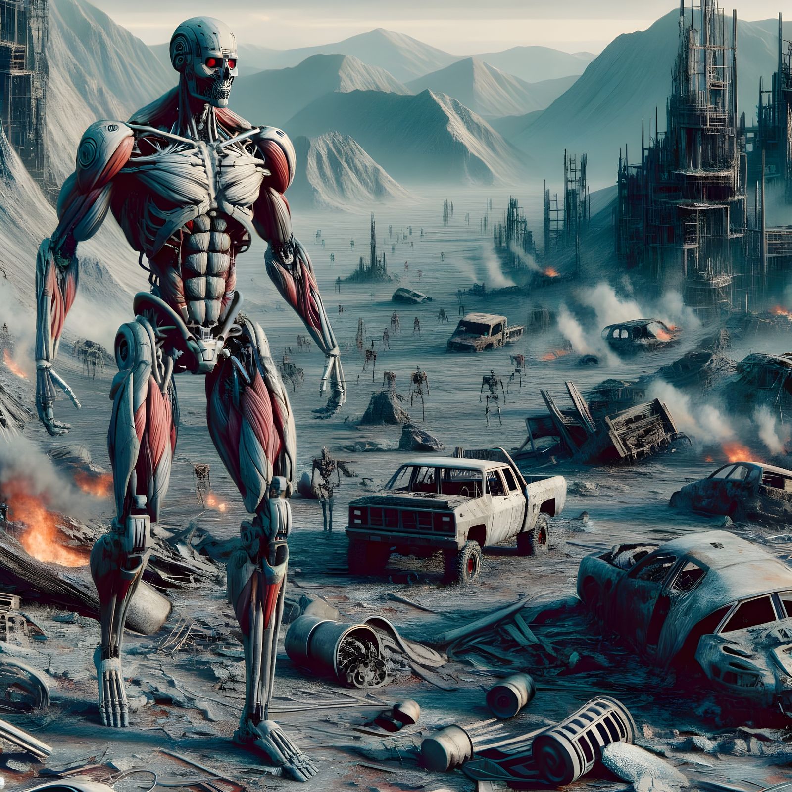 Robots in Ruin: Skeletal Machines Explore 22nd Century Earth