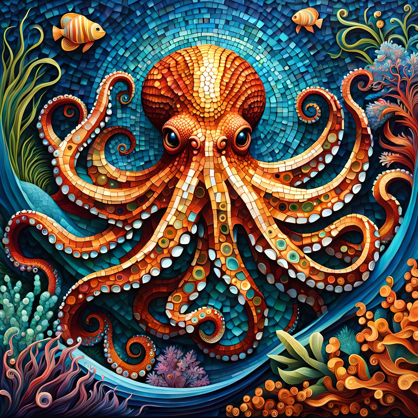 Mosaic Octopus