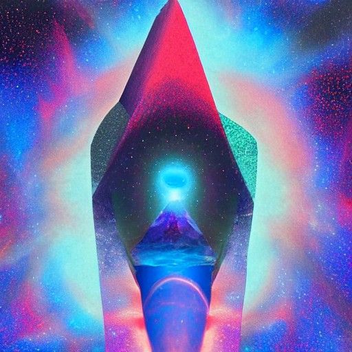 Rock of Gibraltar: Holographic Astral Illustration