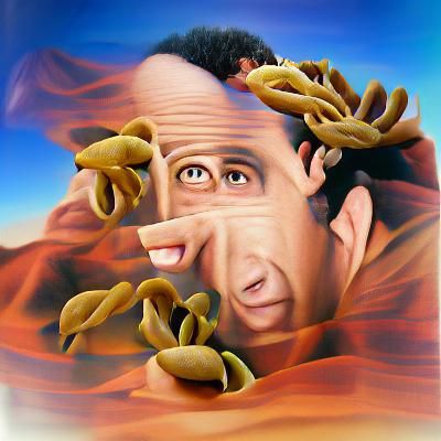 Surreal Seinfeld Stock Photo
