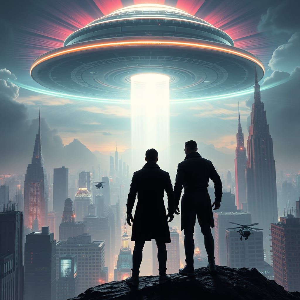 Agents Await Second Coming in Neon-Lit Metropolis