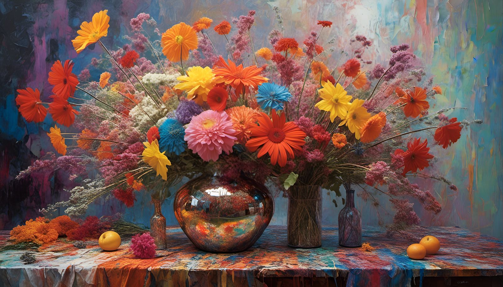 Classic Still Life: Large Flower Vase