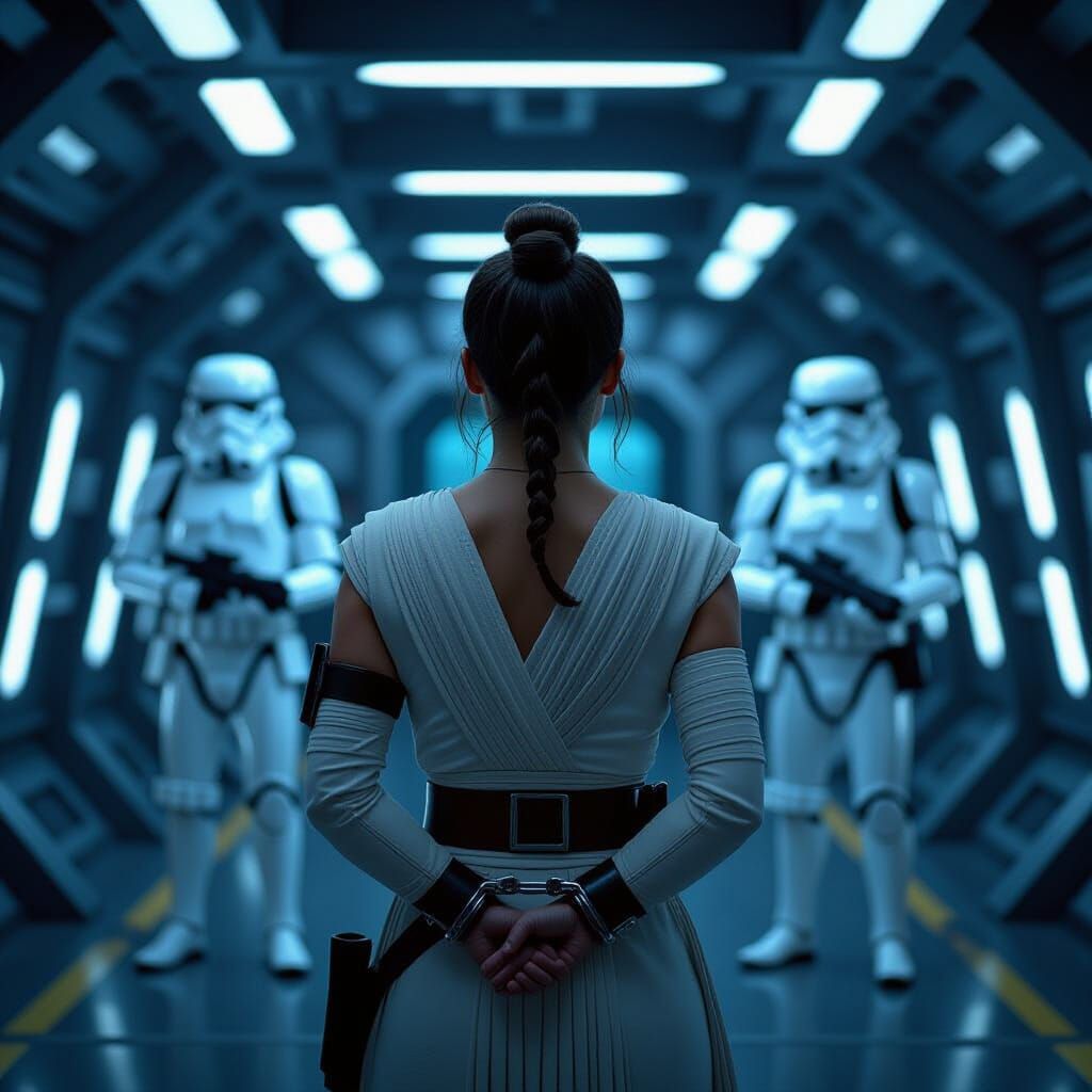 Rey Skywalker Captured by First Order Stormtrooper