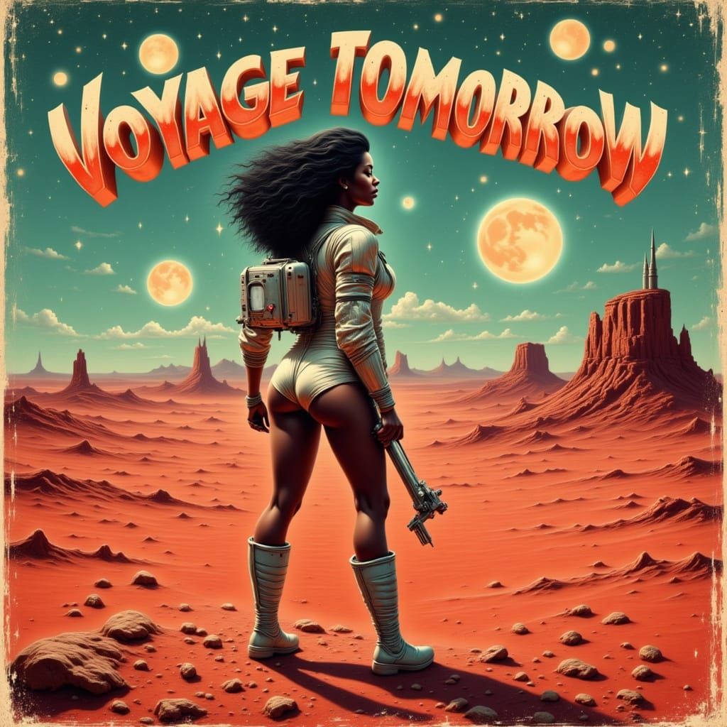 Retro Sci-Fi Book Cover