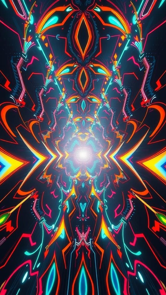 Symmetric Psytrance Scene in High Resolution