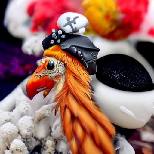 The chicken who dreams to be a pirate
