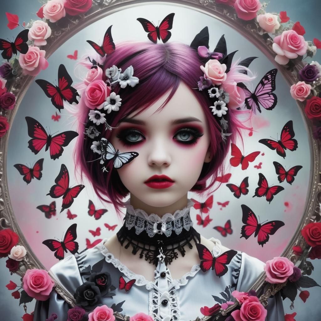 Emo Gothic Style Portrait