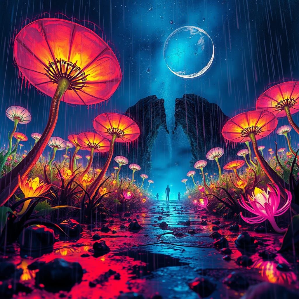 Cosmic Dreamscapes of Alien Worlds