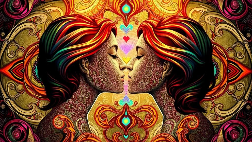 Fantasy Portrait in MC Escher Surreal Style