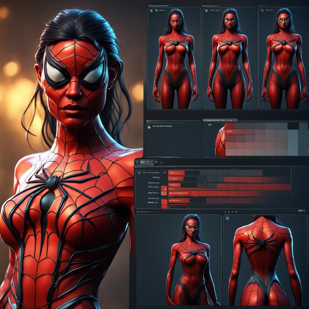Epic Spider Woman Fantasy Concept Art