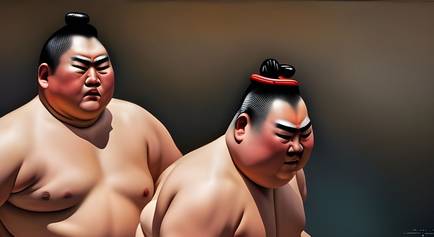 japanese Sumo wrestlers