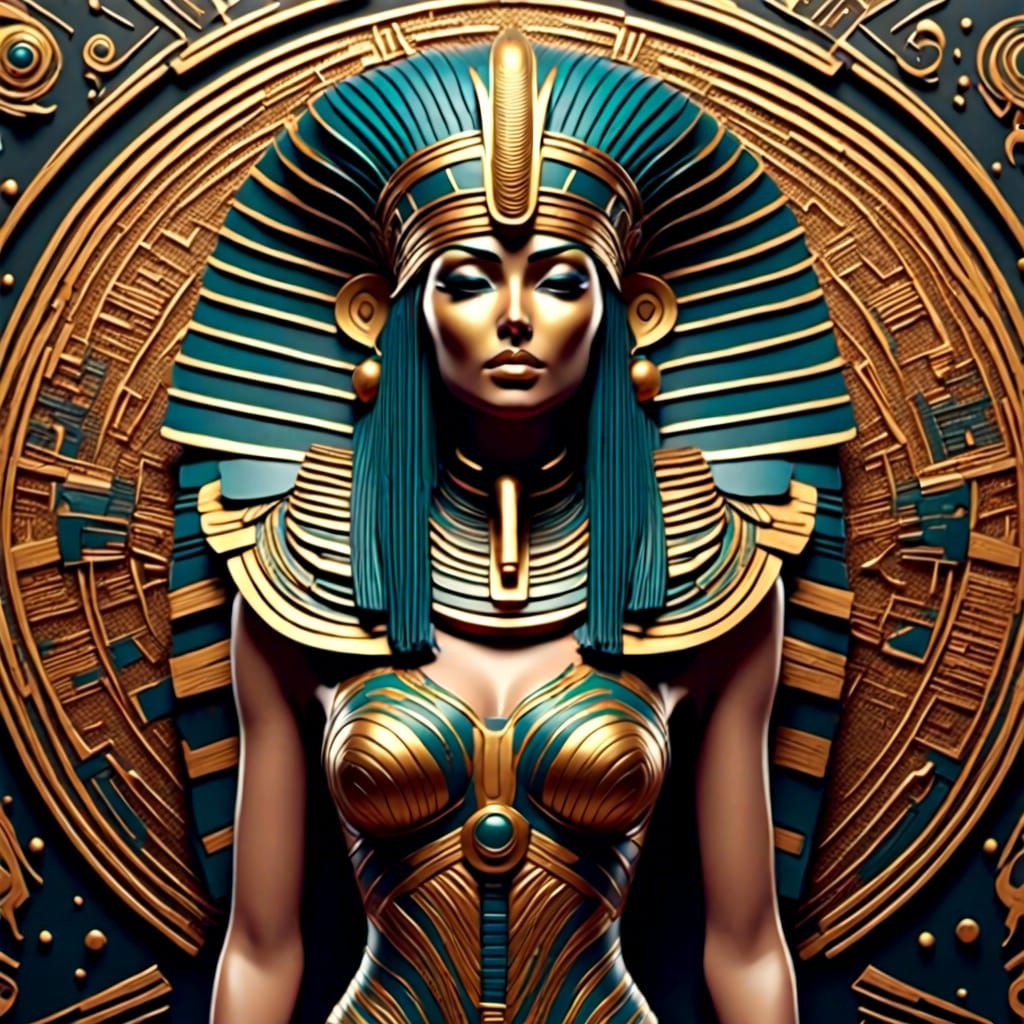 Cultish Egyptian Hieroglyphic Typographic Art