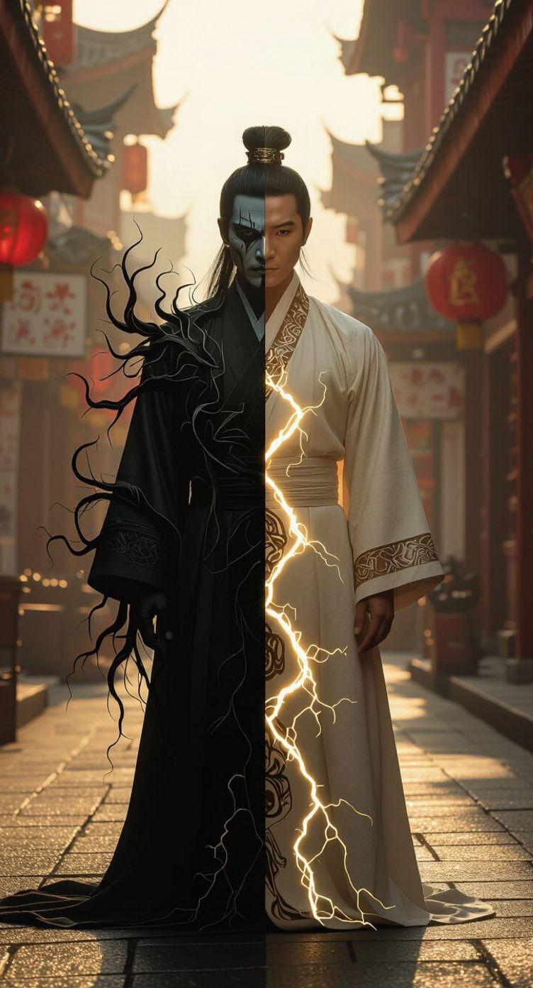 Duality: Martin Li and Mister Negative in Split Screen