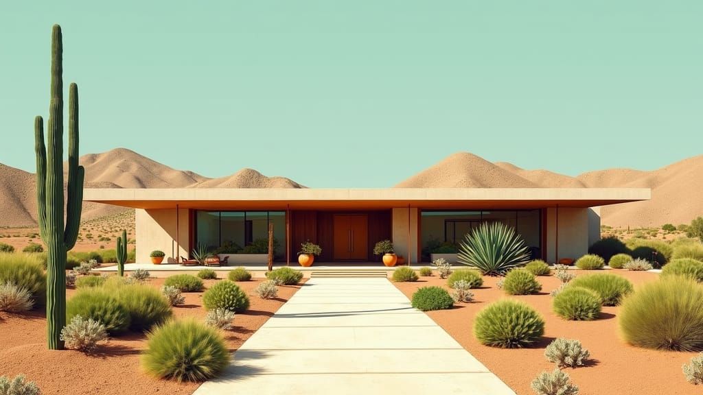 Modern Desert House Inspired by Mid-Century Design