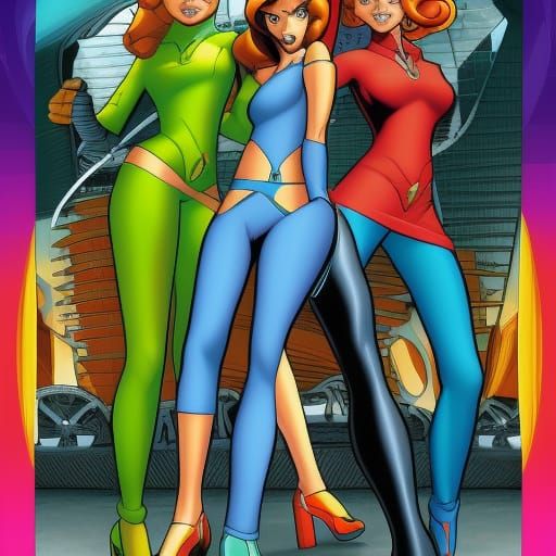 Totally Spies Cartoon Art