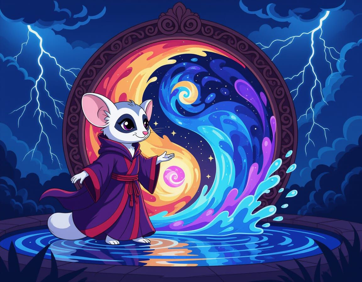 For today's challenge, envision a mystical sugarglider as a ...