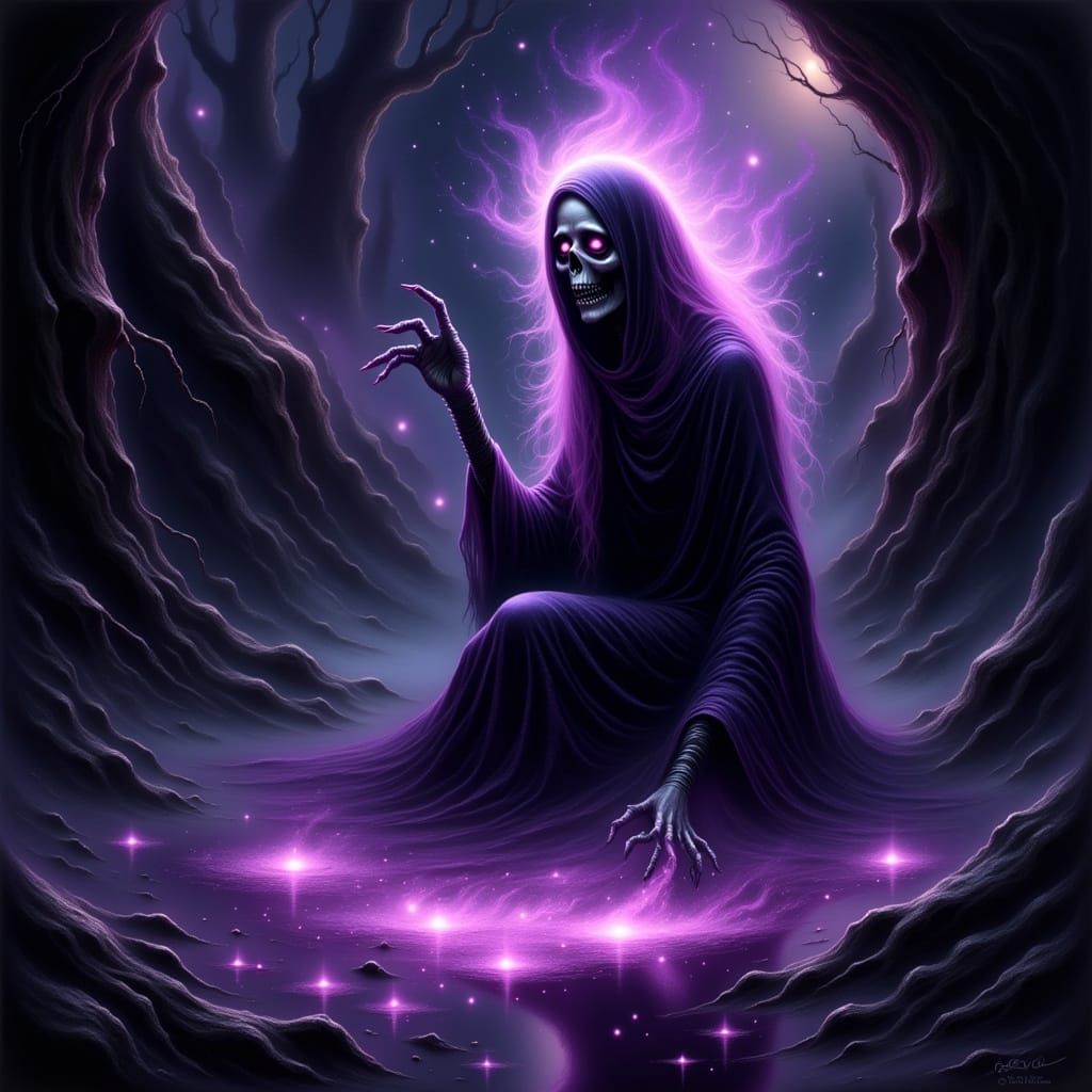 Ethereal Ghoul Submerged in Molten Starlight