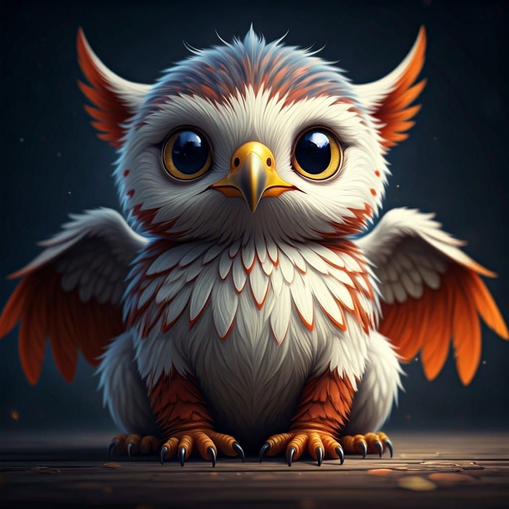 Vibrant Griffin in Dreamy Impressionist Light