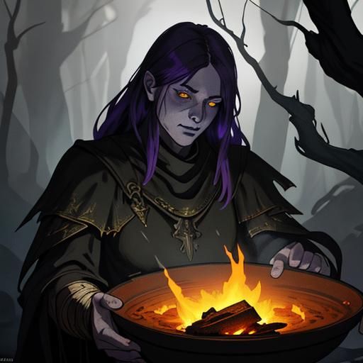 Babies Cooking Adult: Dark Fantasy Concept Art