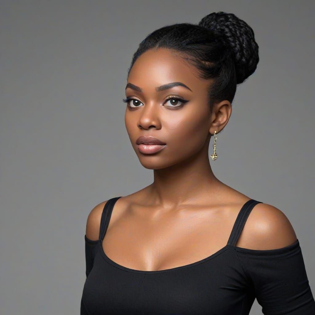 High Detail Portrait of a Latina Woman