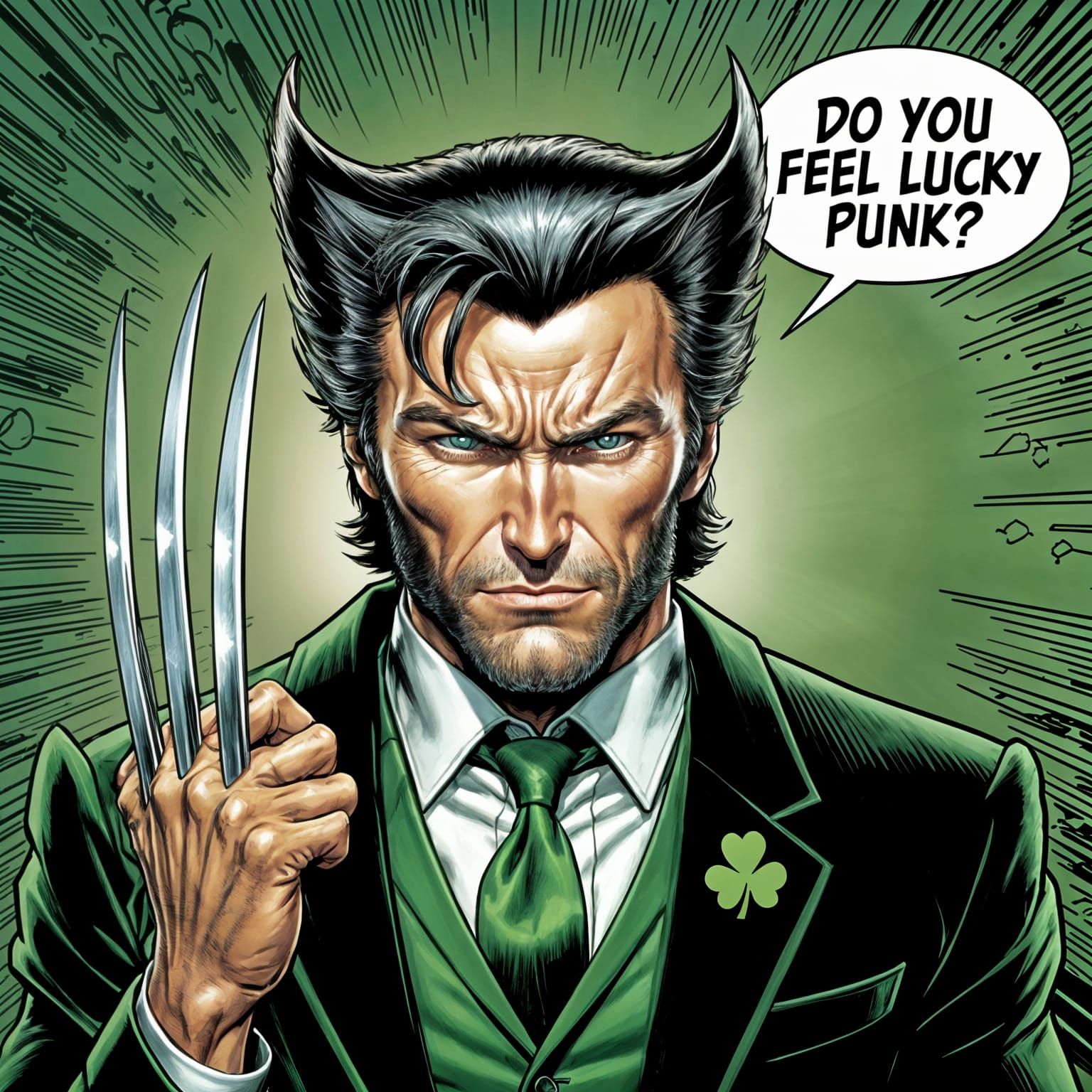Clint Eastwood as Green Wolverine