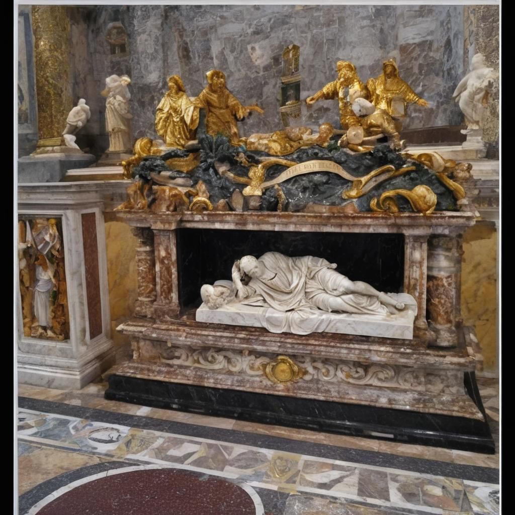 Tomb of Saint Cecilia Sculpture, Santa Cecilia in Trastevere
