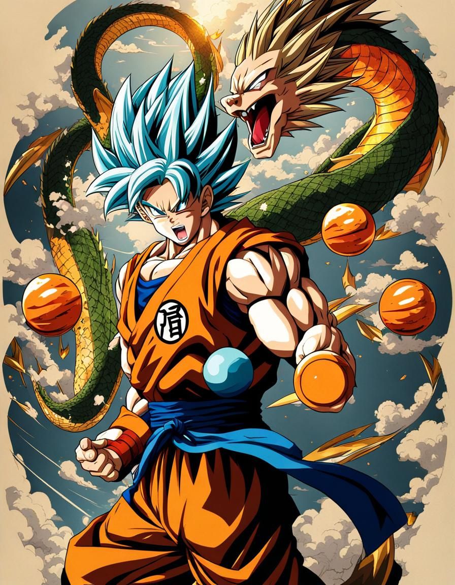 Dragon Ball Z Full Arm Tattoo in Anime Style