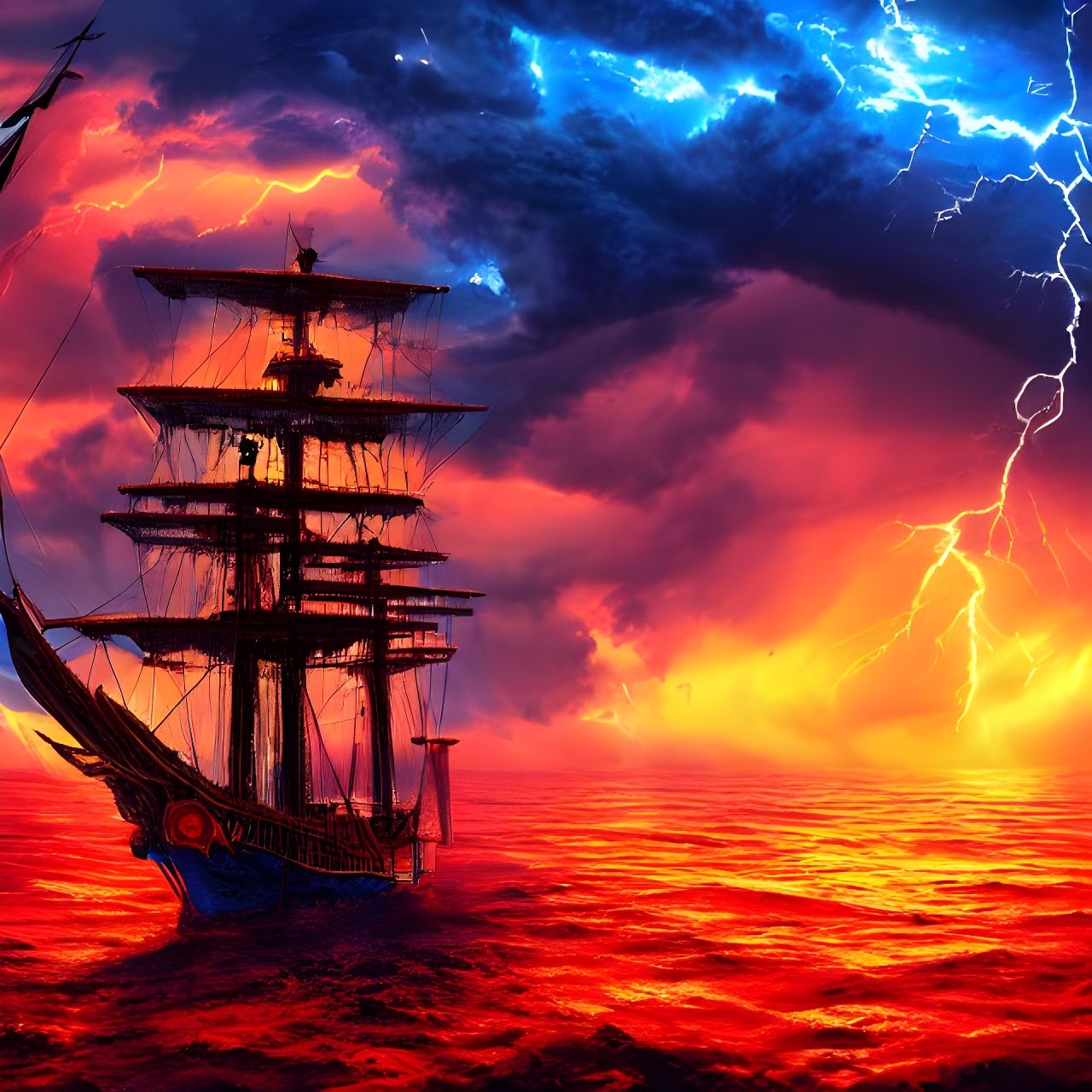 Red sky at night sailors' delight??