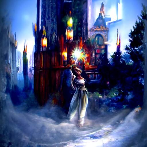 Ethereal Thief in Hyperdetailed Fantasy Landscape