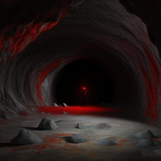 Bloodstone Cave Interior: A Glimpse into Earth's Depths