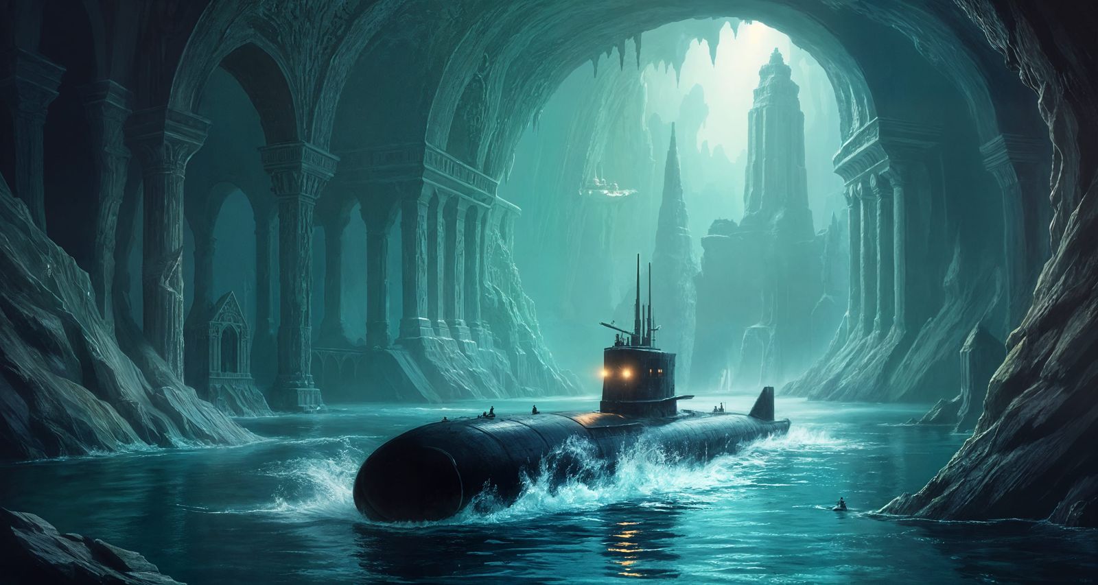 Russian Submarine Surfaces in Lost City of Atlantis