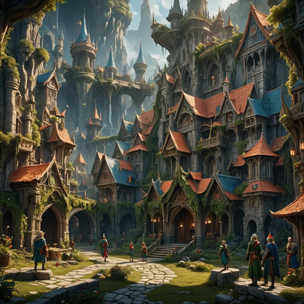 Elven Convention: Detailed Fantasy Concept Art