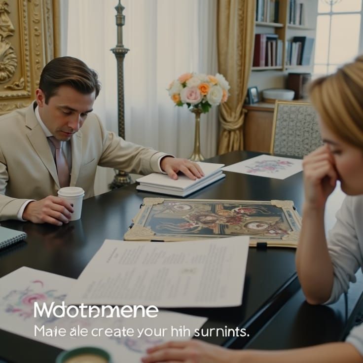 Ornate Portrait of Man in Rembrandt Lighting Style