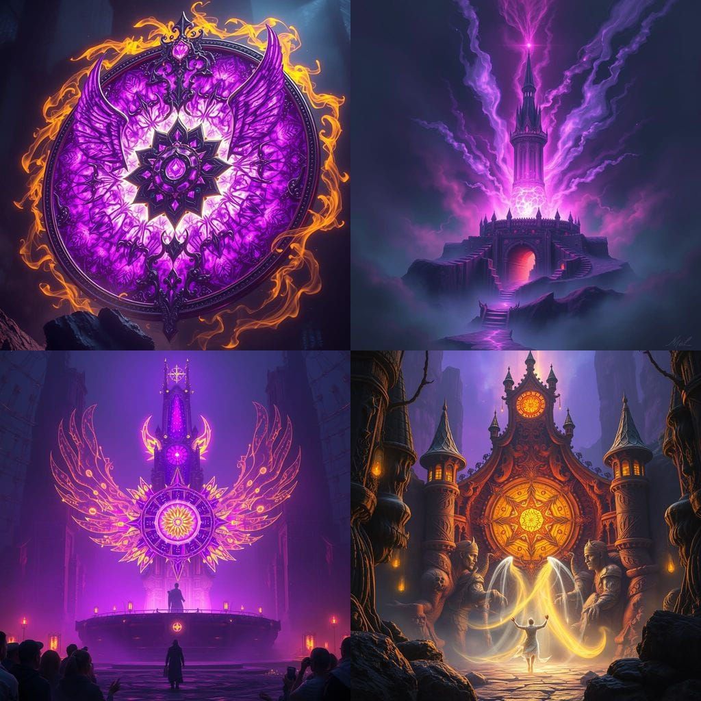 Echo Heart: Mystical Artifact in Dark Fantasy Style