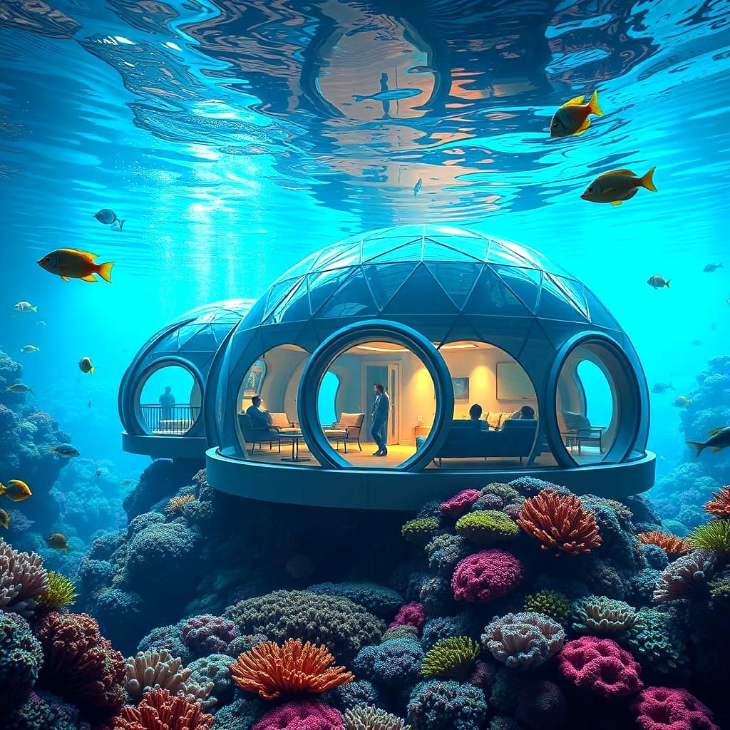 Futuristic Underwater Life