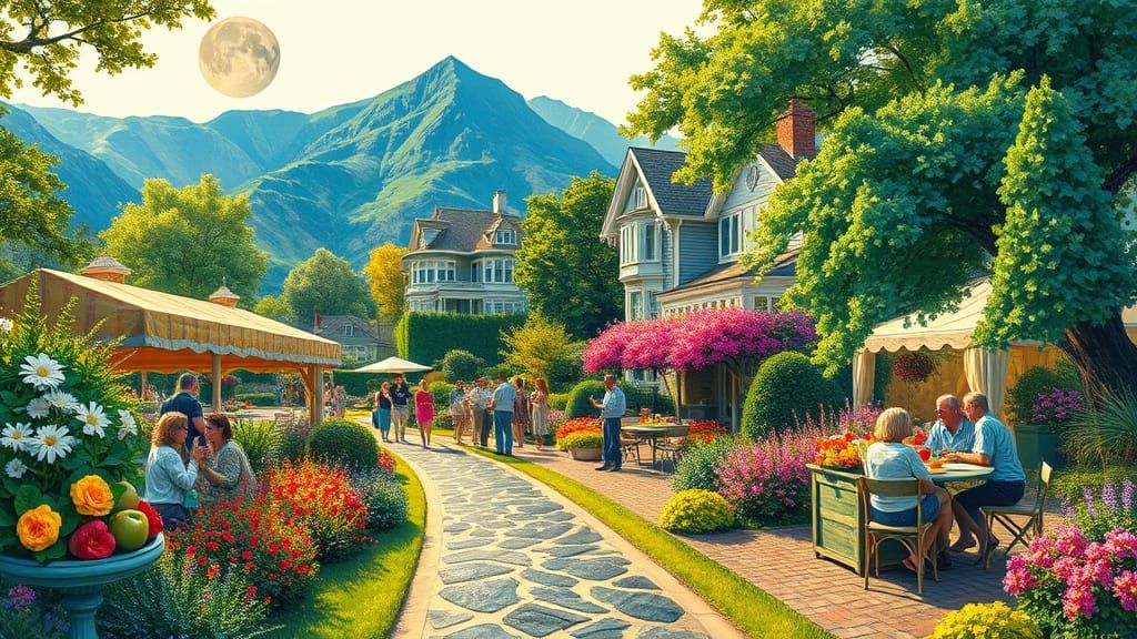 Lush Spring Garden Party in Whimsical, Dreamy Style