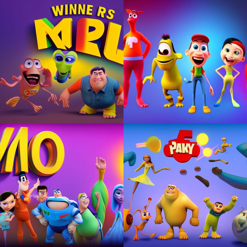 Winners: 3D Digital Art by Pixar and Disney