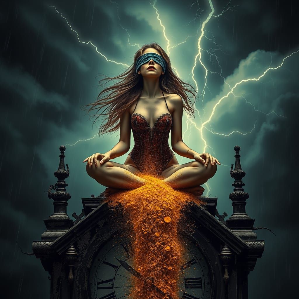 Blindfolded Oracle on Crumbling Clock Tower