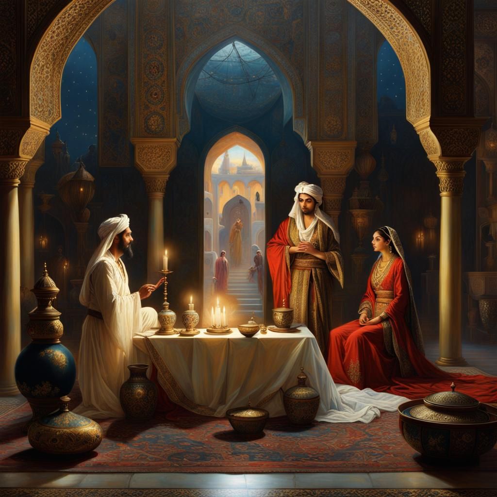 Arabian Nights Genie Princess Casting Spell