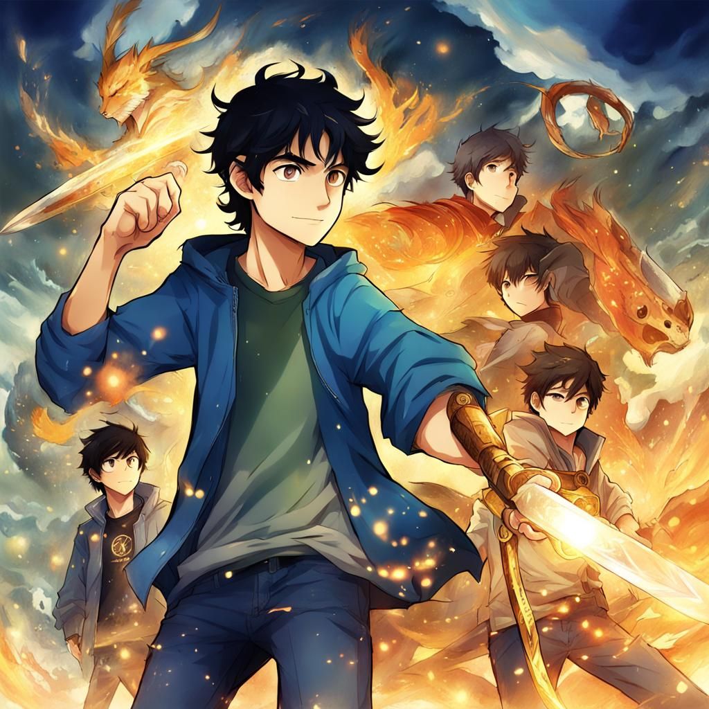 Percy Jackson in Anime Style