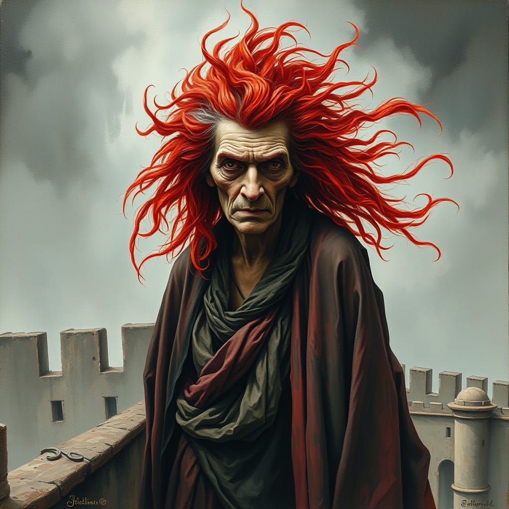 Ethereal Lady MacBeth on Castle Ramparts